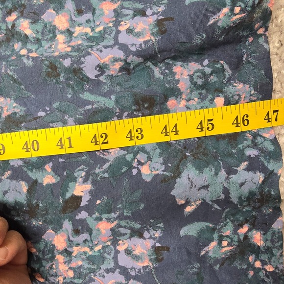 Pact Womens Floral Fit Flare Midi Dress Size L One Shoulder Cottage Romantic Eco - Picture 16 of 16